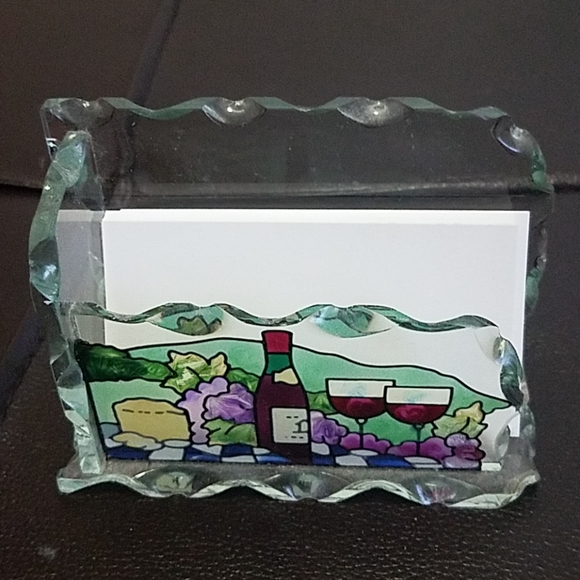 Stained glass business card holder - Picture 6 of 6
